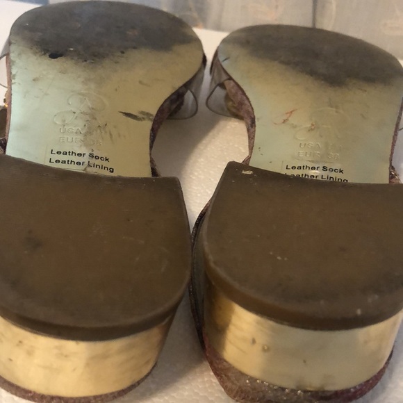 Adrianna Papell Daisy Gold Embellished Rhinestone Sandals size 8M - Picture 10 of 11